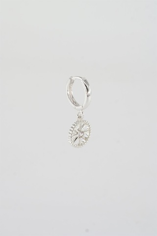 Kadın Kendi Tarzını Oluştur Zirkon Taşlı Kuzey Yıldızı Figürlü 1 Adet Küpe-3715 Gümüş