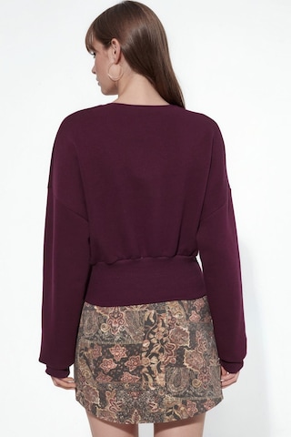 Hiccup Busem Kadın Pamuk-polyester Sweatshirt Bordo - Kırmızı