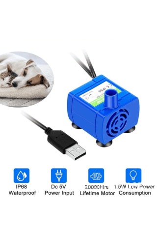 Ecronicword Evcil Hayvan İçme Çeşmesi Su Pompası İçme Çeşmesi