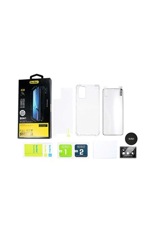 Go-Des Galaxy S20 Ön Arka Koruma Go Des 5 in 1 Full Body Shield  ZORE-220634 Şeffaf