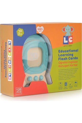 Öğretici İngilizce Konuşan Flash Kartlar Mavi