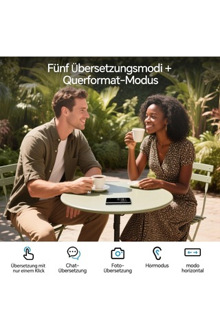 Fluentalk Timekettle T1 Çeviri Cihazı, 40 Dil İçin Fotoğraf Çevirmeni Ve Destek, Wifi Bağlantısı Olmadan Sesli Genel