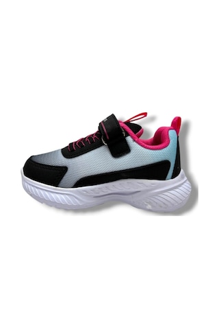 Ndrops 023-26 Anorak Anatomik Kız Çocuk Sneaker Siyah Fuşya 26-30 Siyah