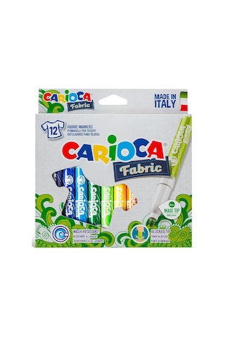 Carioca Kumaş Keçeli Boya Kalemi Maxi 12'li