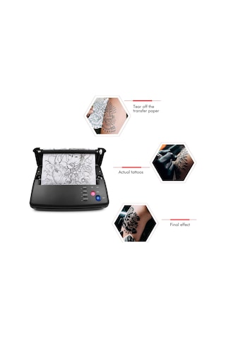 Thermal Copier Machine Prt1 Siyah Dövme Stencil Termal Yazıcı