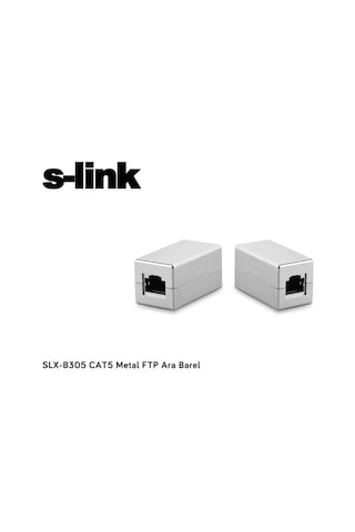 S-Link Slx-B305 Cat5 Metal Ftp Ara Barel Ethernet Ara Adaptör