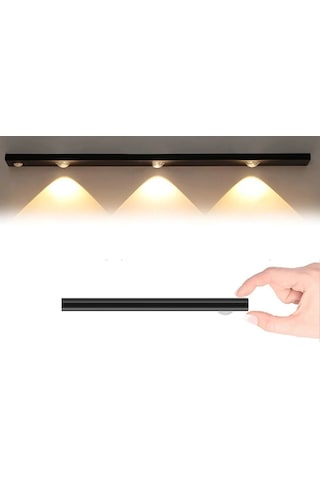 Cata CT-2464 Şarjlı 3 Renk Sensörlü Bella Slim Led Cabinet Siyah