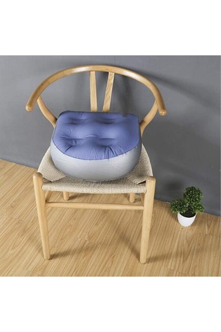 Fosenze Konforlu Şişme Oturma Yastığı - Emici Tabanlı, Su Ve Hava Dolumlu, Yetişkin Ve Çocuklar İçin Mavi