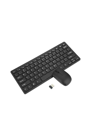Geeksen Siyah Ultra İnce 2.4g Kablosuz Klavye Fare Seti - 10m Erişim, Enerji Tasarrufu, Otomatik Uyku Modu Ve Koruyucu Kapak Diğer