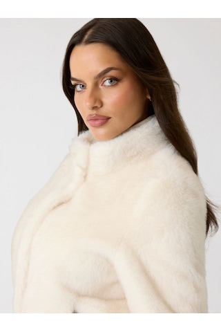 Guess Luna Kadın Beyaz Kürk W5bl64w3920-g012 Beyaz