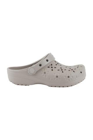 Crocs Classic Floral Kadın Kahverengi Terlik 210927-214 Krem