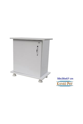 Kanki Pet İthal Akvaryum Mdf Beyaz Sehpa 50 x 30 x 67 CM