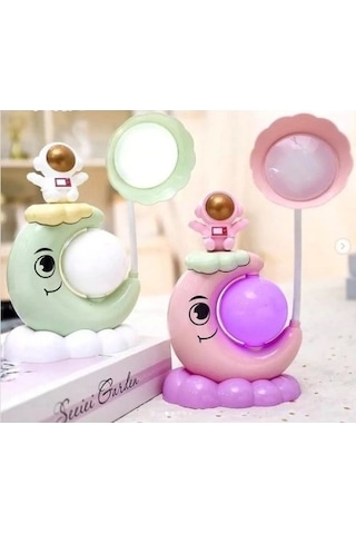 Çocuk Odası Ay Ve Astronot Desenli Gece Lambası Diğer