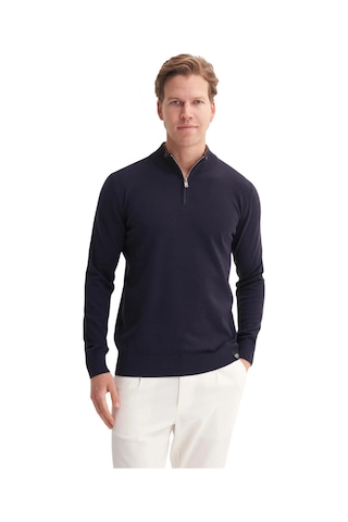 Cazador Premium Courspoun Slim Fit Yarım Balıkçı Kazak-33250 Lacivert