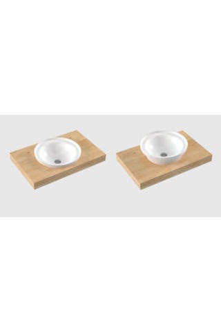 Serel Helios 46 CM Tezgah Üstü Çanak Lavabo Hl35D x s110H