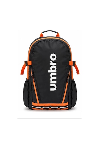 Umbro Cleo Backpack Siyah/turuncu Su İtici, Reflektörlü Spor Sırt Çantası, Okul Çantası - Tt0044