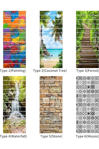 Tenfowee 13 Adet Taş Desenli 3d Merdiven Sticker - 18x100cm Pvc Materyal, Kolay Uygulama, Ev Dekorasyonu Diğer