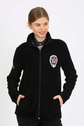 Özel Güvenlik Nakışlı Polar Mont Unisex Kalıptır Siyah
