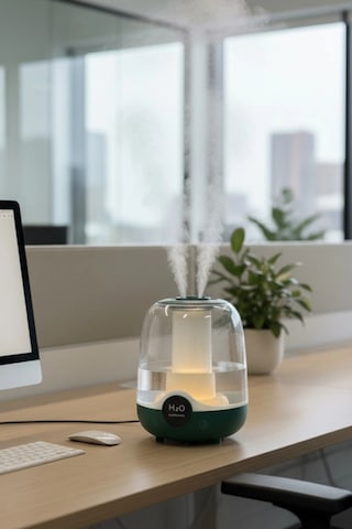 Glr K07 Yeşil Çift Spreyli Ultrasonik Sessiz Hava Nemlendirici Ve Gece Lambası 3l Kapasite