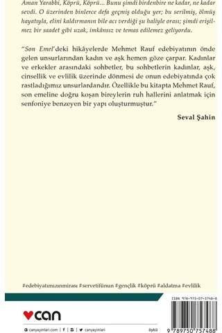 Son Emel (Günümüz Türkçesiyle) - Mehmet Rauf  - Can Yayınları