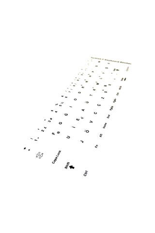 Aghbilgisayar F Klavye Stiker Türkçe Klavye Yapışkan Harf Turkish F Keyboard