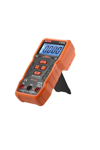 Moveevo Njty T21g Mini Akıllı Multimetre 6000 Sayım True Rms Evrensel Metre Cep Boyutu Kompakt 2 Inç Lcd Dijital Multimetre