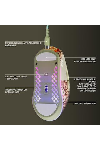 Steelseries Cs2 Dragon Lore Edition Wireless Kablosuz Oyuncu Mouse Diğer