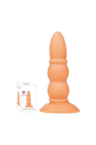 Erofoni Yeni Nesil 15 CM Boğumlu Süper Realistik Vantuzlu Anal   Tıkaç Plug