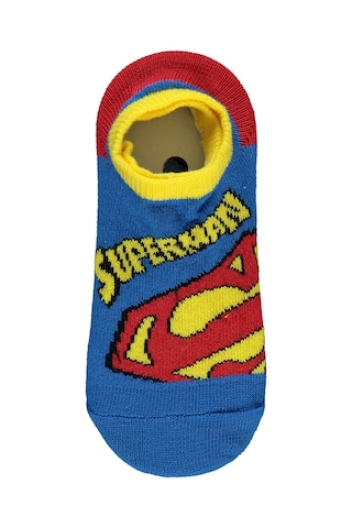 Superman Erkek Çocuk 2'li Babet Çorap 2-12 Yaş Standart