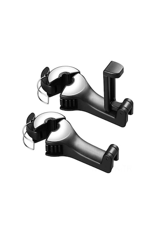 Vkemall Araba Organizatörü: 2'li Kanca + Telefon Tutucu, 33 Kg Yük Kapasitesi, Evrensel Uyum, Sessiz Ve Sağlam Abs Malzeme İle Bagaj Düzenleyici