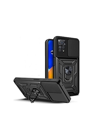 Apsuwa Xiaomi Redmi Note 12 Pro 4g Kılıf Kamera Korumalı Sürgülü Yüzüklü Pars