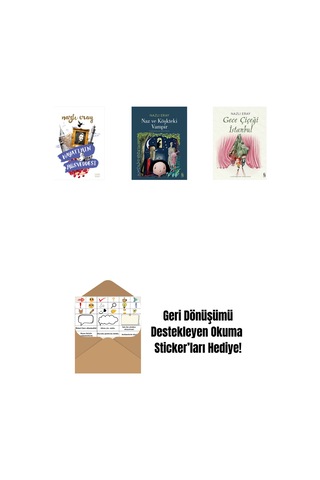Hayatımın Müsveddesi + Naz Ve Köşkteki Vampir + Gece Çiçeği İstanbul + Okuma Sticker'ları