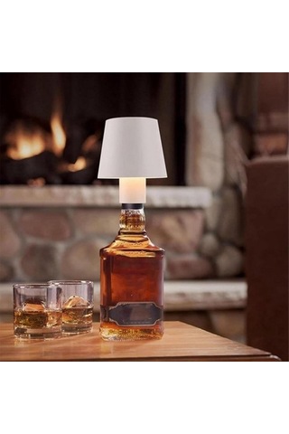 Szypzstore Humble Kablosuz Şişe Lambası, Likör Şişeleri Için Led Işıklar, Şarj Edilebilir Şarap Üç Renkli Işıklar-siyah Gapwd5 Siyah