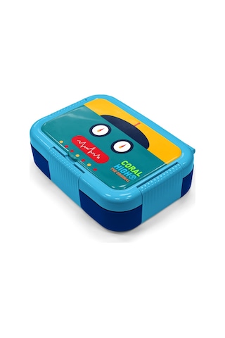 Coral High Kids Lacivert Robot Desenli Paslanmaz Çelik Beslenme Kabı 39223 Lacivert