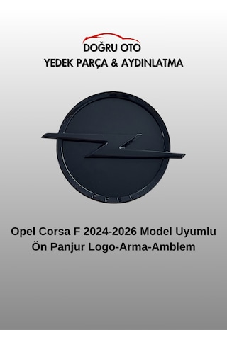 Opel Corsa F Ön Panjur İçin Arma Logo Amblem 2024-2026 1 Adet