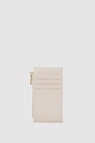 Shule Bags Linn Dokulu Kadın Kartlık Krem