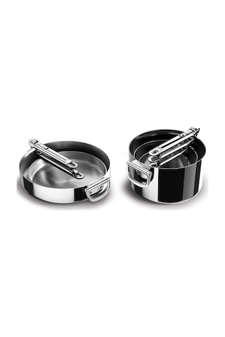 Joseph Joseph Space 3 Katmanlı Paslanmaz Çelik 12 Parça Tencere Tava Seti Paslanmaz Çelik