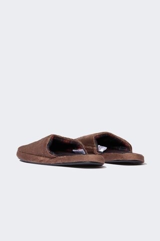 DeFacto Erkek Düz Taban Slip On Terlik D3083AX24WNBN290 Kahve