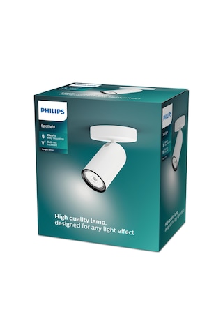 Philips myLiving Pongee Tavan/Duvar Beyaz Spot Lamba GU10 Duy (Ampul birlikte verilmez)