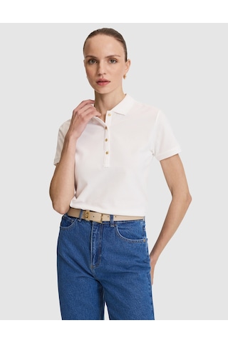 Pierre Cardin Kadın Beyaz Tişört Basic 50325456-vr013