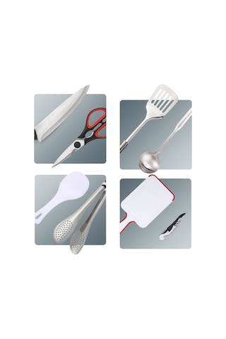 Dancemonkey 9 Parçalık Paslanmaz Çelik Kamp Mutfak Seti - Renkli Seyahat Ekipmanları, Taşınabilir Piknik Aksesuarları Çok Renkli