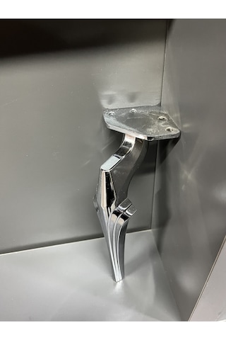 Zeus Metal Ayak 16 Cm Krom Koltuk Sehpa Tv Ünite Komidin Puf Şifonyer Modern Mobilya