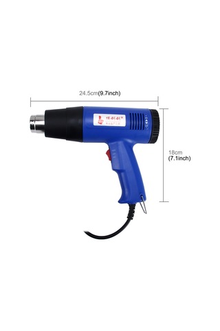 Sones Dıngguagua 1800w Endüstriyel Ağır Hizmet Profesyonel Ayarlanabilir Sıcaklık Isı Hava Tabancası Aleti Ab Fişi
