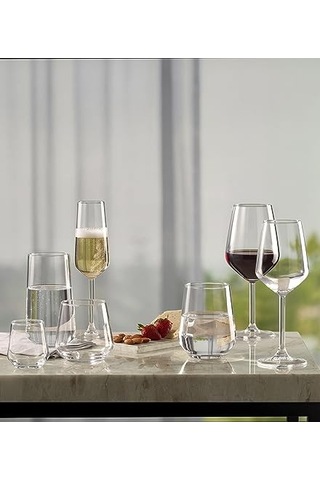 Paşabahçe Allegra Kırmızı Şarap Kadehi, Sade, 350 Ml, 6 Parça Ahşap