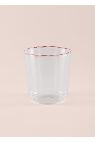 The Mia Borosilikat Su Bardağı Kırmızı 320 Ml Brd0130 Çok Renkli