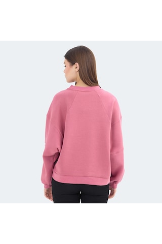 Slazenger VIA Kadın Oversıze Gül Sweatshirt