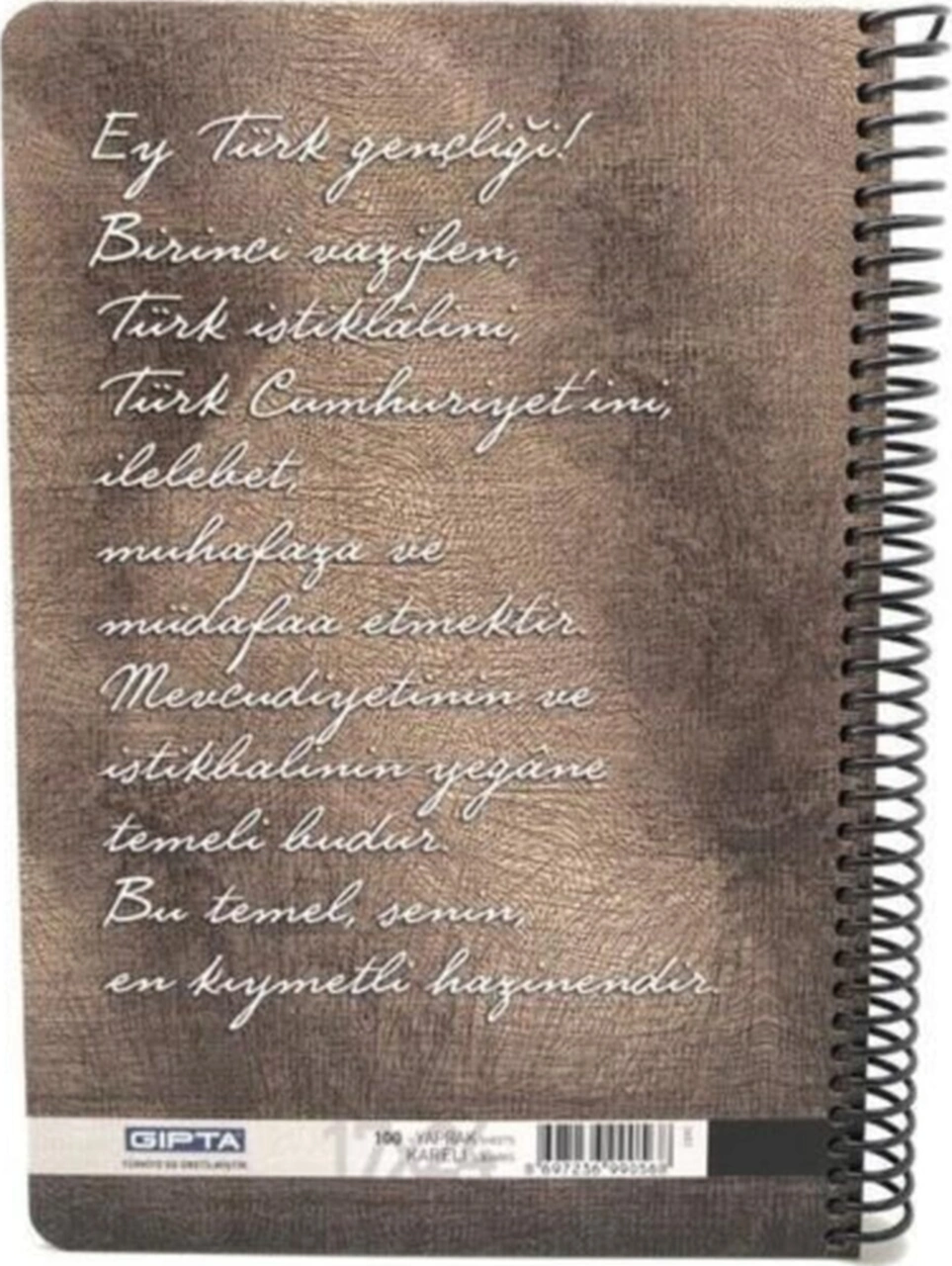 Atatürk 17x24 Sp. Kareli 100 Yap. Sert Kpk Def. 2651