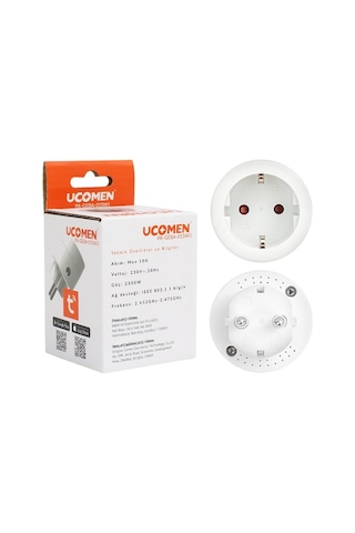 Ucomen Pa-geba-01sw 10 Amper Wifi Tuya Destekli Akıllı Priz 5023