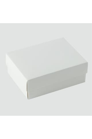5x8x2 Cm Tam Kapaklı Selefonlu Süngerli Takı Kutusu - Beyaz Demonte 50 Adet