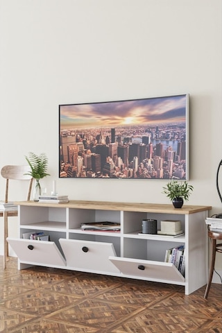 Kzy Ahşap Dekoratif Tv Ünitesi